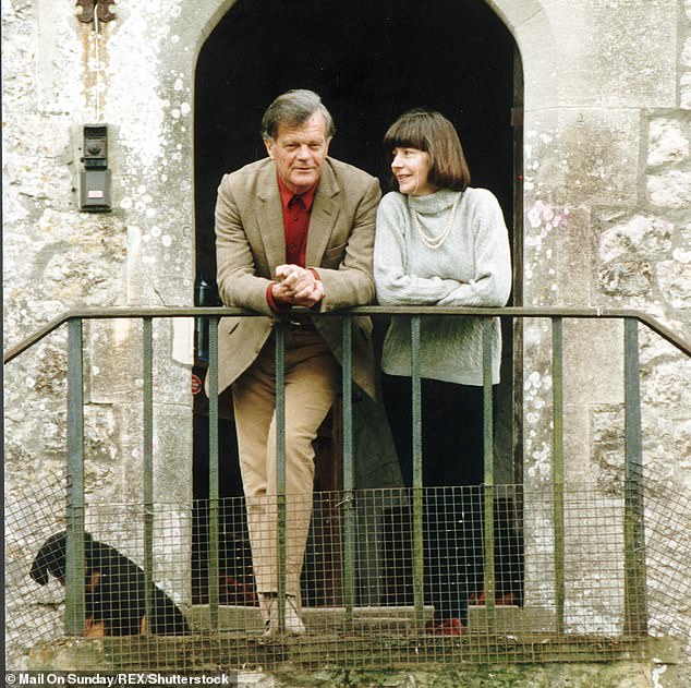 Thatcher groupie Alan Clark, an unrepentant philanderer, lived in Saltwood Castle in Kent with his long-suffering wife Jane, picture together. Andrew wrote about the former defence minister's affair with a judge’s wife and her two daughters