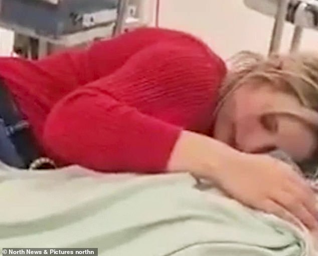 Harrowing footage shows Zoey McGill holding her son Jack Woodley, 18, in his last moments