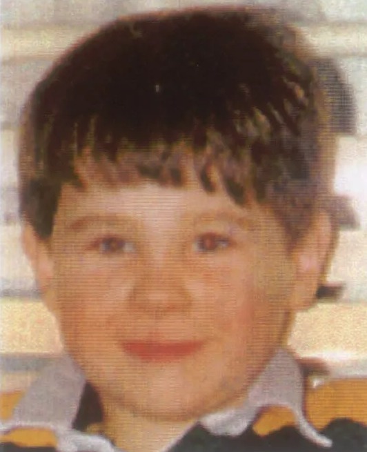 Two photos of Jeffrey Curley, a victim of kidnapping and murder.