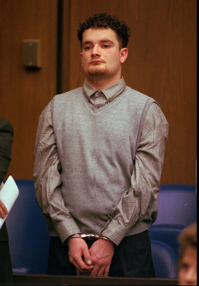 Salvatore Sicari in handcuffs at his arraignment.