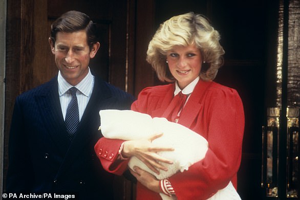 Diana and Charles welcome a second child. Prince Harry was also born at the Lindo Wing at St Mary's Hospital
