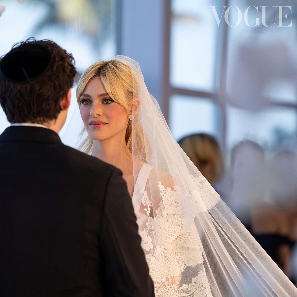 Nicola Peltz and Brooklyn Beckham's wedding ceremony.