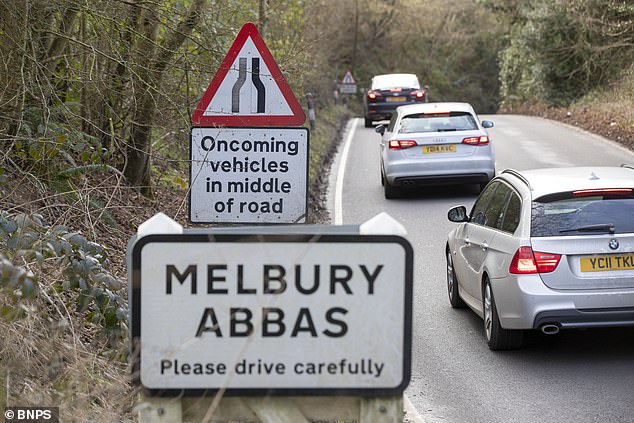 Villagers in Melbury Abbas, Dorset, claim the slope has only been weakened by the amount of large lorries passing
