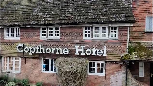 Pictured: The four-star Copthorne Hotel near Gatwick, West Sussex