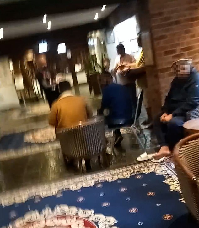 There also appeared to be evidence of drug taking, and beer cans also littered several rooms of the hotel in Copthorne Village, Surrey