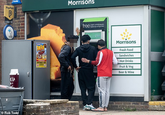 Groups of the asylum seekers have been known to gather on the green drinking and smoking drugs until the early hours of the morning leaving mountains of litter when they go, according to locals whose houses look onto the area