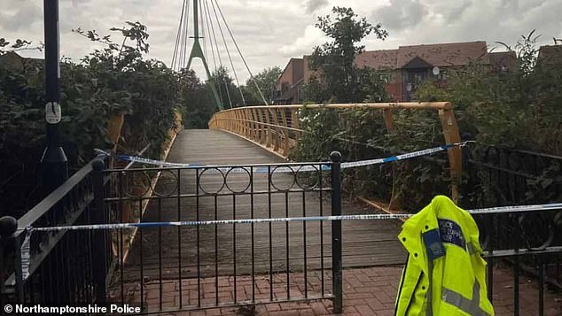 Northamptonshire Police was called by East Midlands Ambulance Service at around 6.30pm after the man was discovered on a bench behind Auctioneers Court