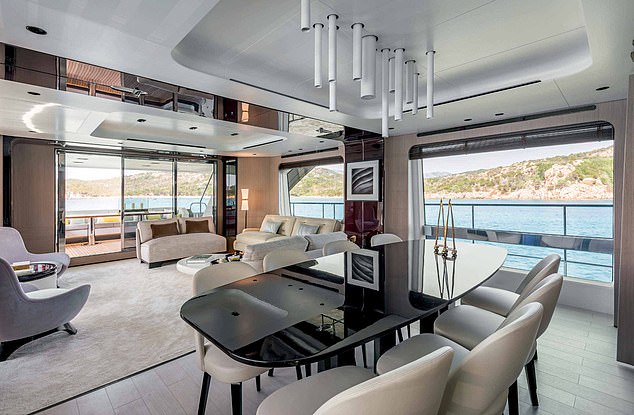 Built in Azimut-Benett's shipyards in Versilia, Italy, it boasts five luxury cabins and six stunningly decorated bathrooms