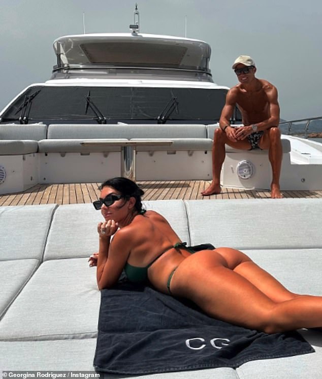 Ronaldo, 40, bought his lavish 88-feet long Azimut Grande for £5.5million in 2020