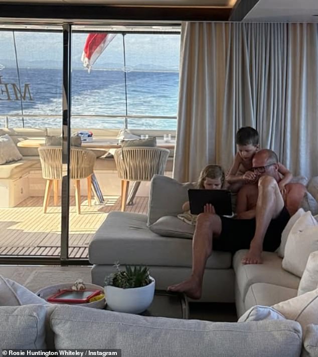 The couple were seen soaking up the sun on board a superyacht this summer with their two children