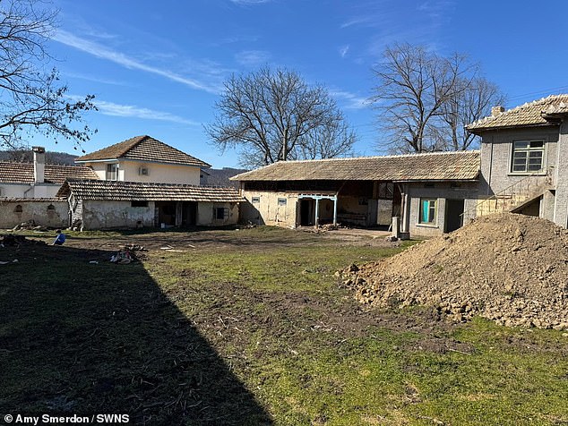 The family had visited Bulgaria on holiday several times and thought it was a 'lovely' country. Pictured: The house in Bulgaria