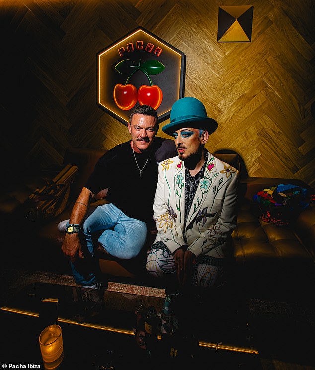 In recent months, the likes of Kate Moss , Margot Robbie , Sofia Vergara , and Will Smith have been pictured in Ibiza, while stars including Mel C and Boy George (pictured with Luke Evans) have performed for fans