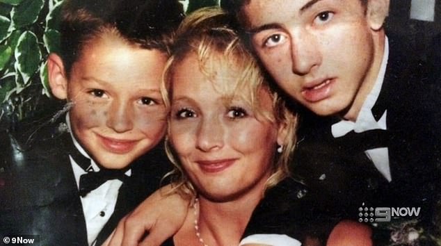 Helm became pregnant at 17 by a 34-year-old karate school teacher and married him. A day after the ceremony, he left and never saw her again or met their daughter Nicole. (Nicole is pictured above with her sons)