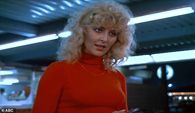 Helm is pictured in Starsky & Hutch in 1976 - months before her death