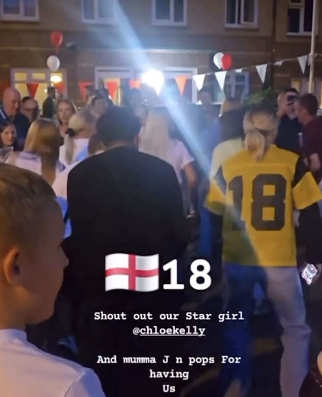 The Arsenal star was seen dancing to Cameo's song 'Candy' with her friends and family