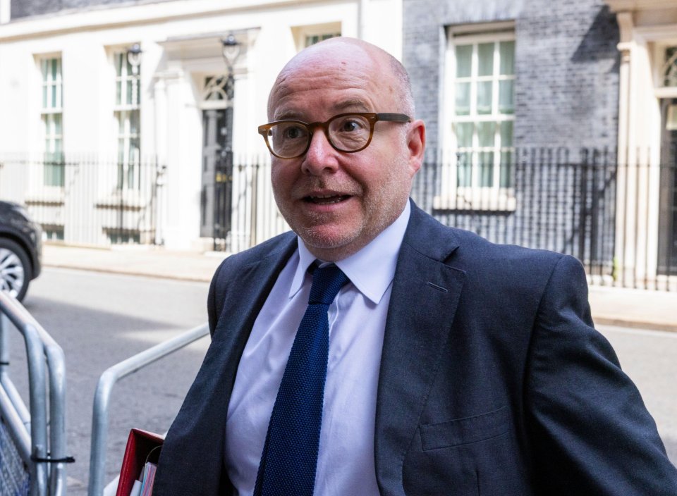 Lord Hermer, Attorney General, at a cabinet meeting in Downing Street.