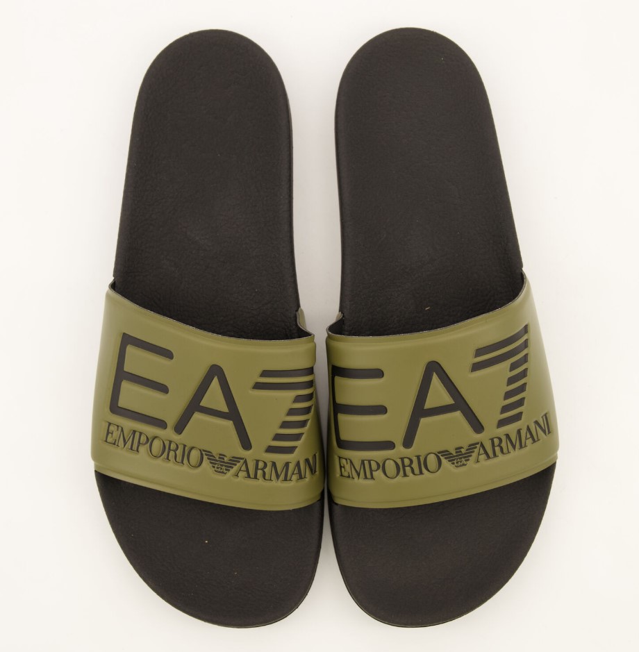Pair of Emporio Armani slides.