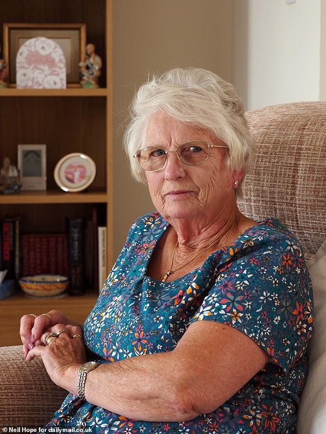 Veronica's (pictured) beloved husband Jeffrey died in 2017 due to exposure to asbestos during his lengthy career in the Royal Navy