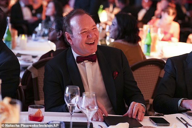 Spacey, who is making his first visit to Cannes since 2016 to promote his new film, The Awakening, was 'recognised not only for his decades of artistic brilliance'