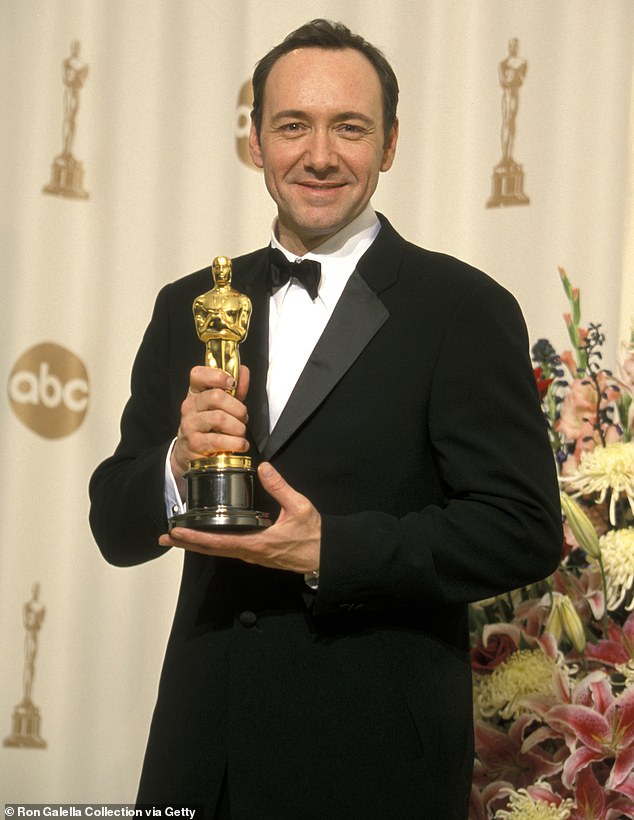 Spacey's Academy Awards were for best supporting actor for The Usual Suspects in 1996 and best actor in 2000 for American Beauty, which also secured him a Bafta for leading actor; seen in 2000