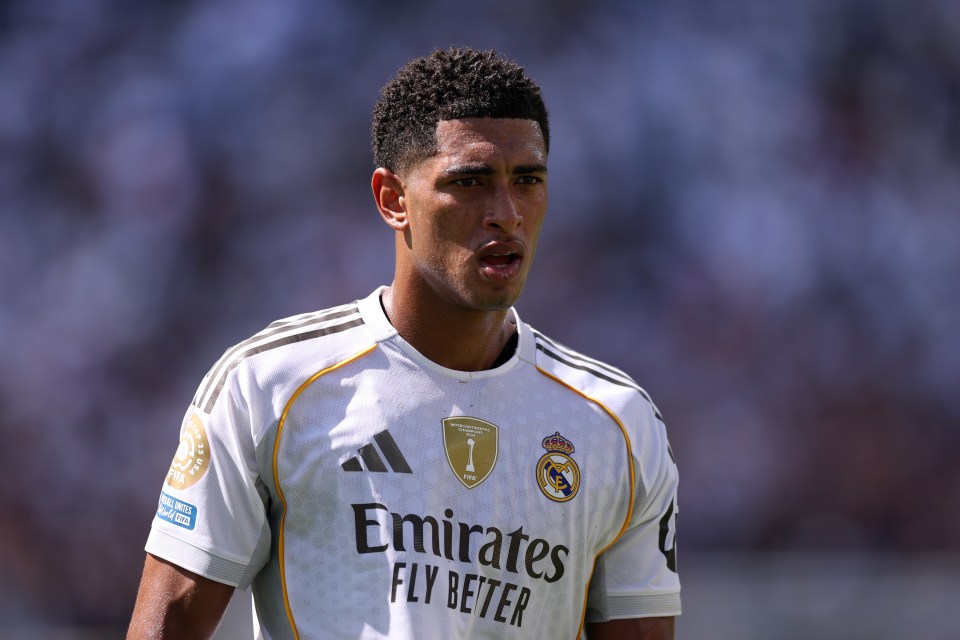 Jude Bellingham of Real Madrid CF in a soccer match.