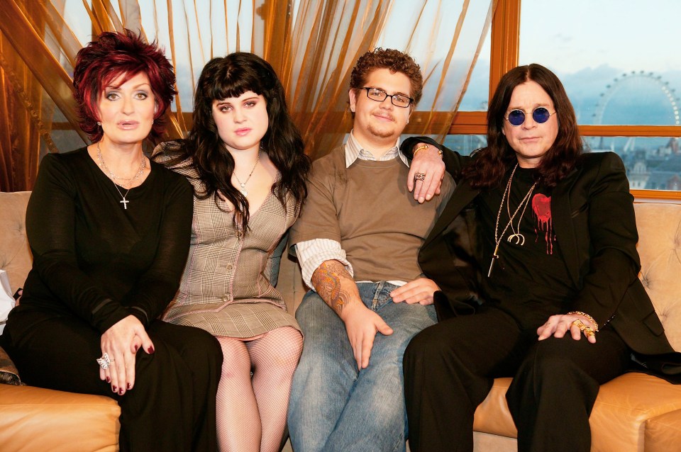 Sharon, Kelly, Jack, and Ozzy Osbourne as guest presenters on MTV TRL.