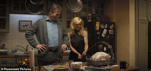 The 15-time Playboy cover girl portrays grieving sister Beth opposite Liam's Lieutenant Frank Drebin Jr. in Akiva Schaffer's slapstick comedy continuation, which has earned $28.5M back from its $42M budget at the box office since opening worldwide last Thursday