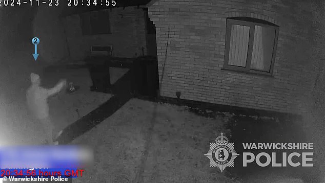 Jakob Walpole is seen on CCTV approaching John Brown's bungalow shortly befoe he then 'set about' his grandfather inside