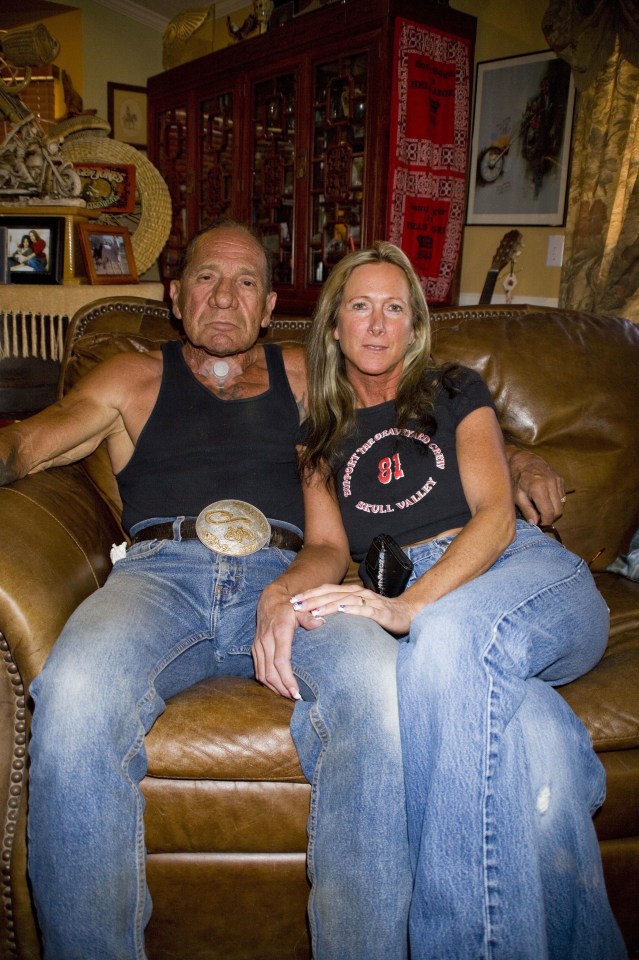 Sonny Barger and his wife Zorana at their Arizona ranch.