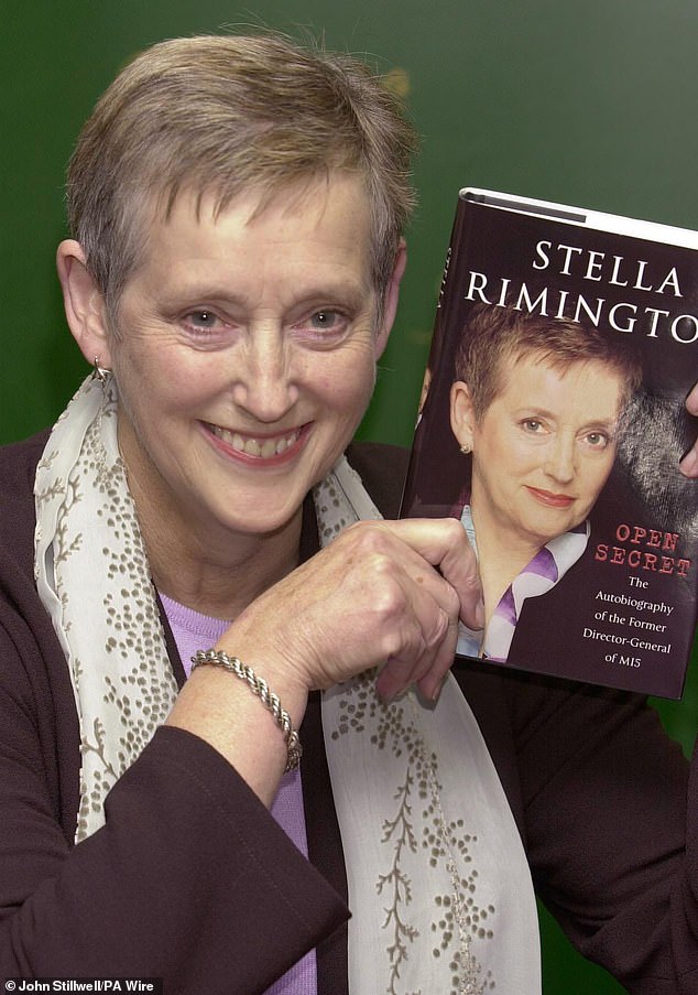 ame Stella Rimington , the former Director-General of MI5 with a copy of her memoirs 'Open secret', prior to signing copies for the public at Hatchards book shop in Piccadilly, London