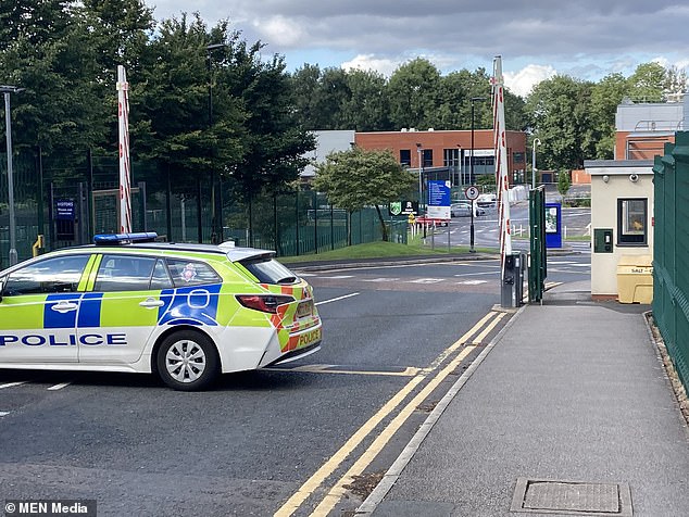 On Sunday, Detective Chief Inspector John Charlton said that he believed the attack was 'targeted' and therefore posed no wider threat to the public. Pictured: the scene of the incident