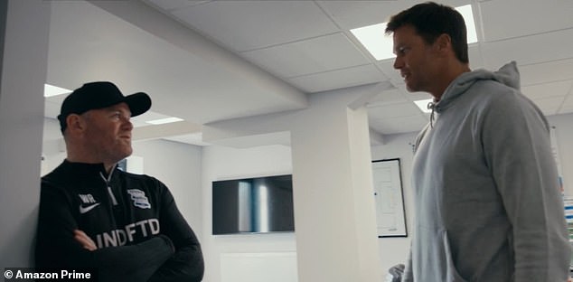 Wayne's work ethic during a disastrous stint as manager of Birmingham City has been questioned by minority owner Tom Brady in scenes from a new Amazon Prime series