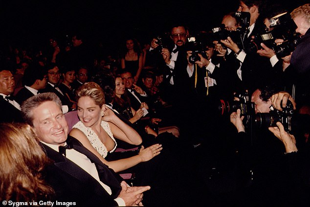 The pair seen at a screening of their erotic thriller at Cannes in 1992