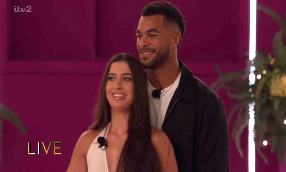 Yasmin and Jamie, third-place finalists on Love Island.