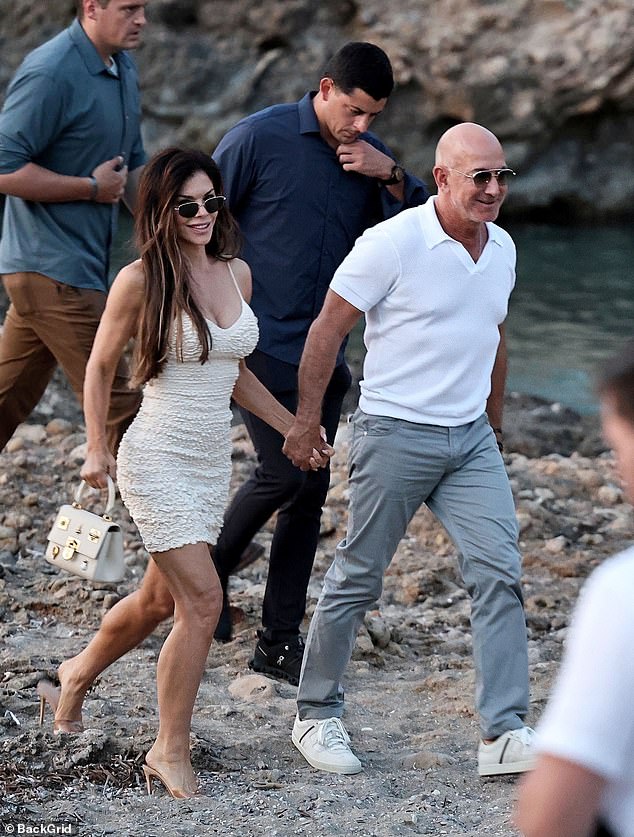 The pair looked in great spirits as they walked hand in hand and continued to enjoy married bliss