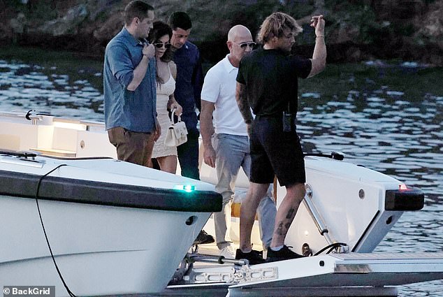 They began to disembark from the vessel