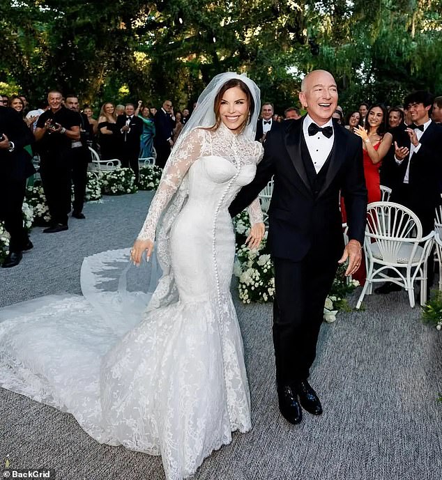 Leonardo and Vittoria were among the VIP guests in attendance at the wedding, which also included Sydney Sweeney , Oprah Winfrey and Orlando Bloom