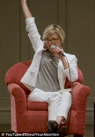 Addressing a crowd of supporters, Plimpton, who has spoken publicly of the two abortions she had as a young woman in the past, said at town hall session: 'Seattle has some particular significance for me for lots of reasons