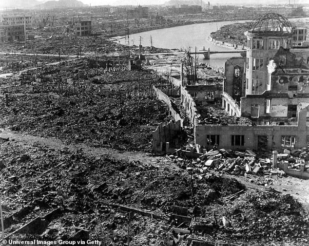 The bomb was detonated at around 1,890 feet above the city. Everything within an immediate square mile was obliterated