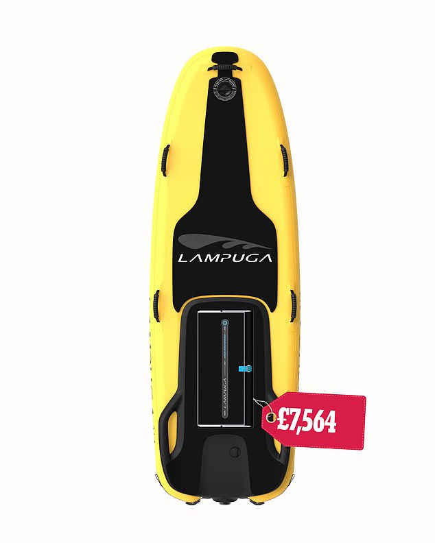 An electric surfboard like the Lampuga AIR 4 Jetboard also carries an eye-watering price tag of over £7,500