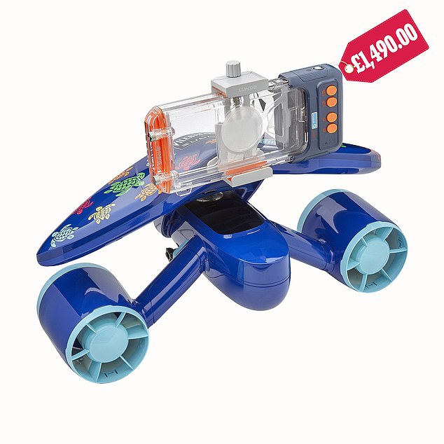 The Sublue underwater seascooter that propels users through the water in a similar fashion to a jetpack