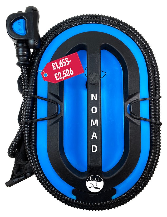 But for the more serious scuba divers among them, a BLU3 Nomad Diving System is the toy of the moment - if you have £2,526 to spare