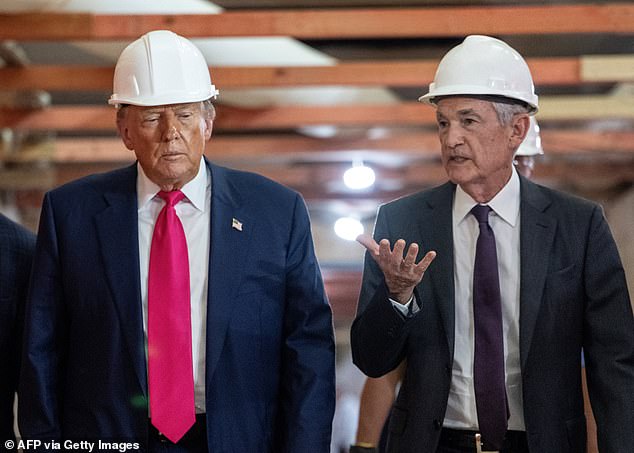 Trump implied there was fraud afoot during a tour of the Federal Reserve renovations with Jerome Powell, but the chairman pointed out the calculation included a separate five-year-old project