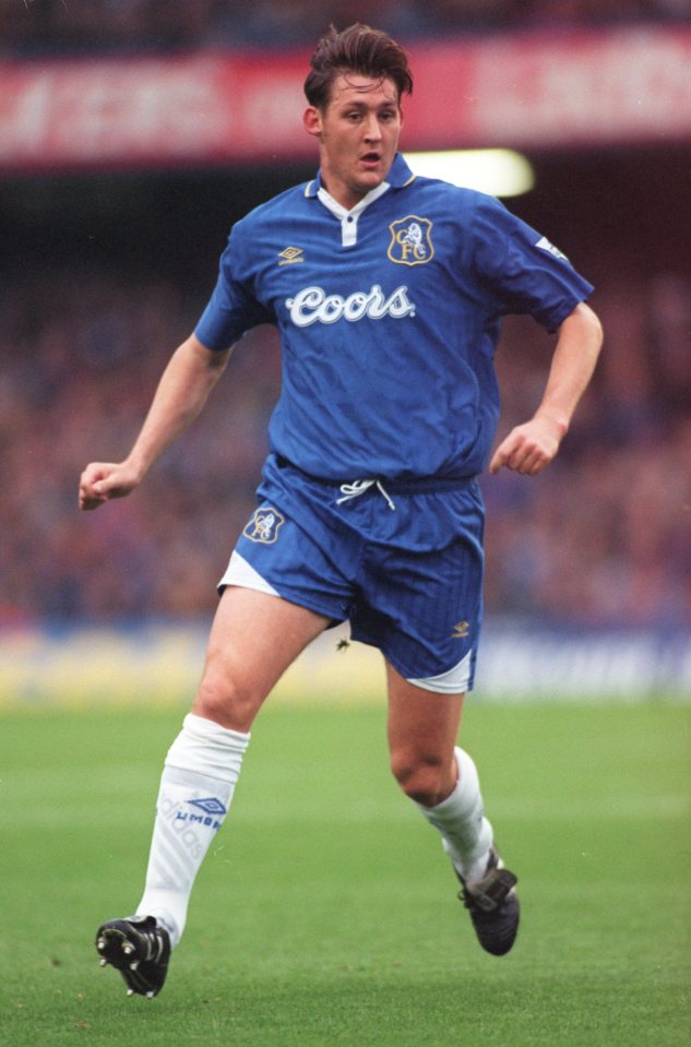 David Lee of Chelsea F.C. playing soccer.