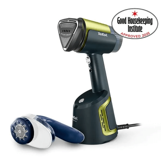 Tefal handheld clothes steamer and fabric shaver bundle.