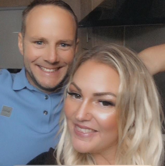Lee Claydon's brother Aaron has now paid tribute, describing him as 'the man I have always looked up to' - Lee is pictured here with his wife Amanda