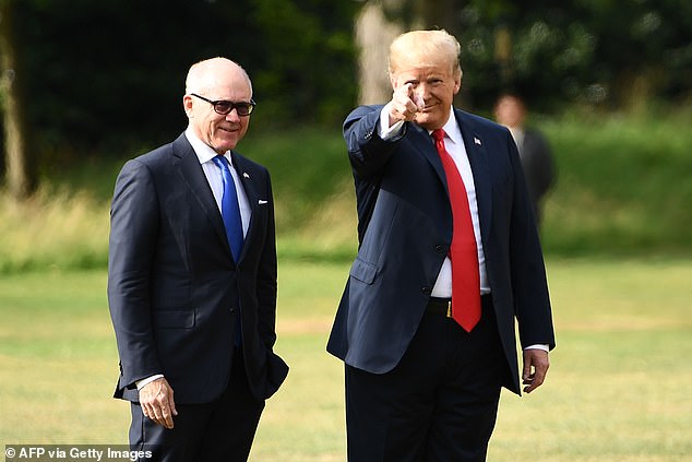 Woody Johnson (left), who has bought Textor's Palace stake, was Donald Trump's ambassador to the UK in his first presidential term