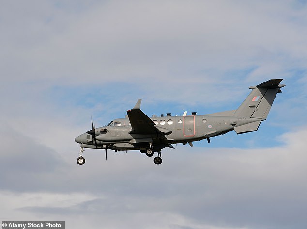 Shadow R1s (pictured), specialist surveillance planes equipped with sophisticated espionage technology, have been flown almost everyday over the enclave