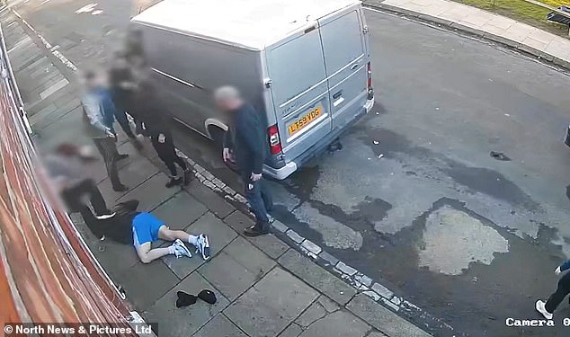 The police said the 'concerned citizen' was not 'aggressive or violent' at any point but that didn't stop Holmes from ramming his car in to him