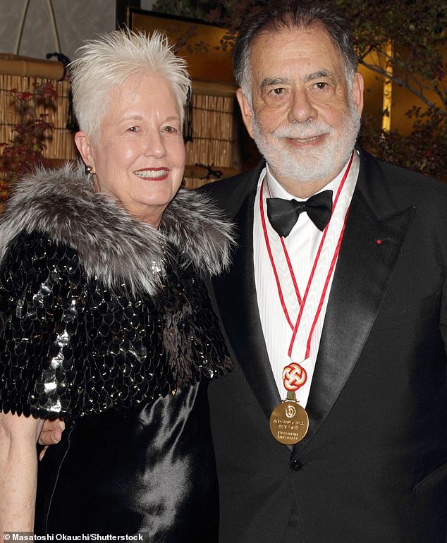 Coppola's wife Eleanor (pictured above in 2013) died last spring. She remained at her husband's side throughout his career